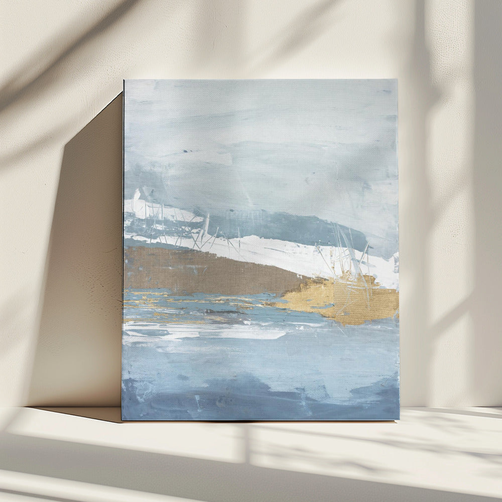 Golden Mist Horizon | Canvas