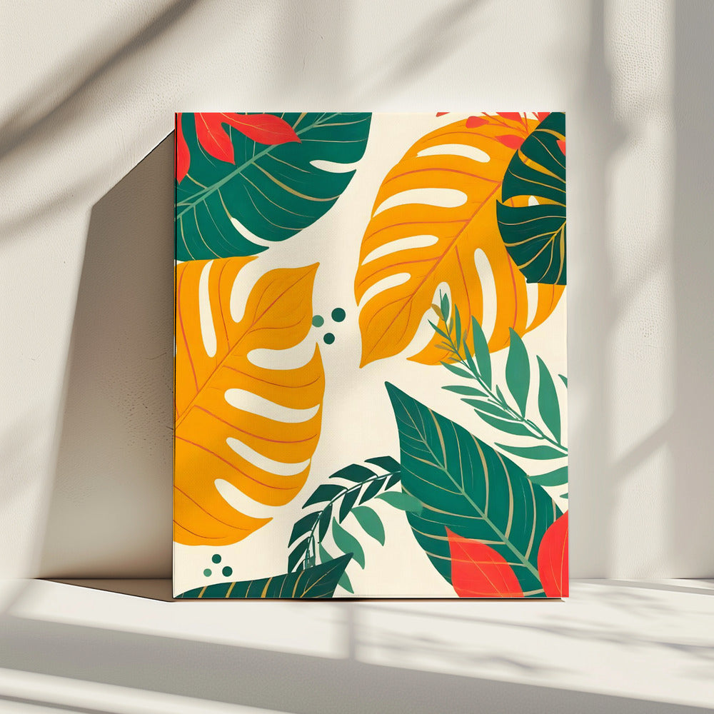Golden Tropics Vibes | Canvas