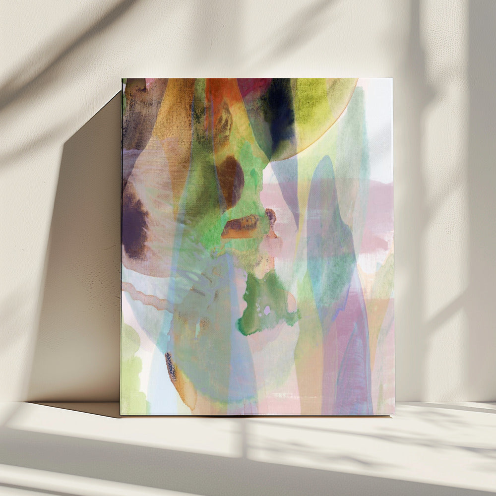 Translucent Abstract in Muted Hues | Canvas