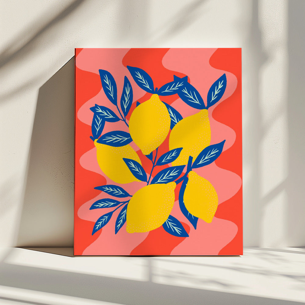 Lively Lemon Burst | Canvas