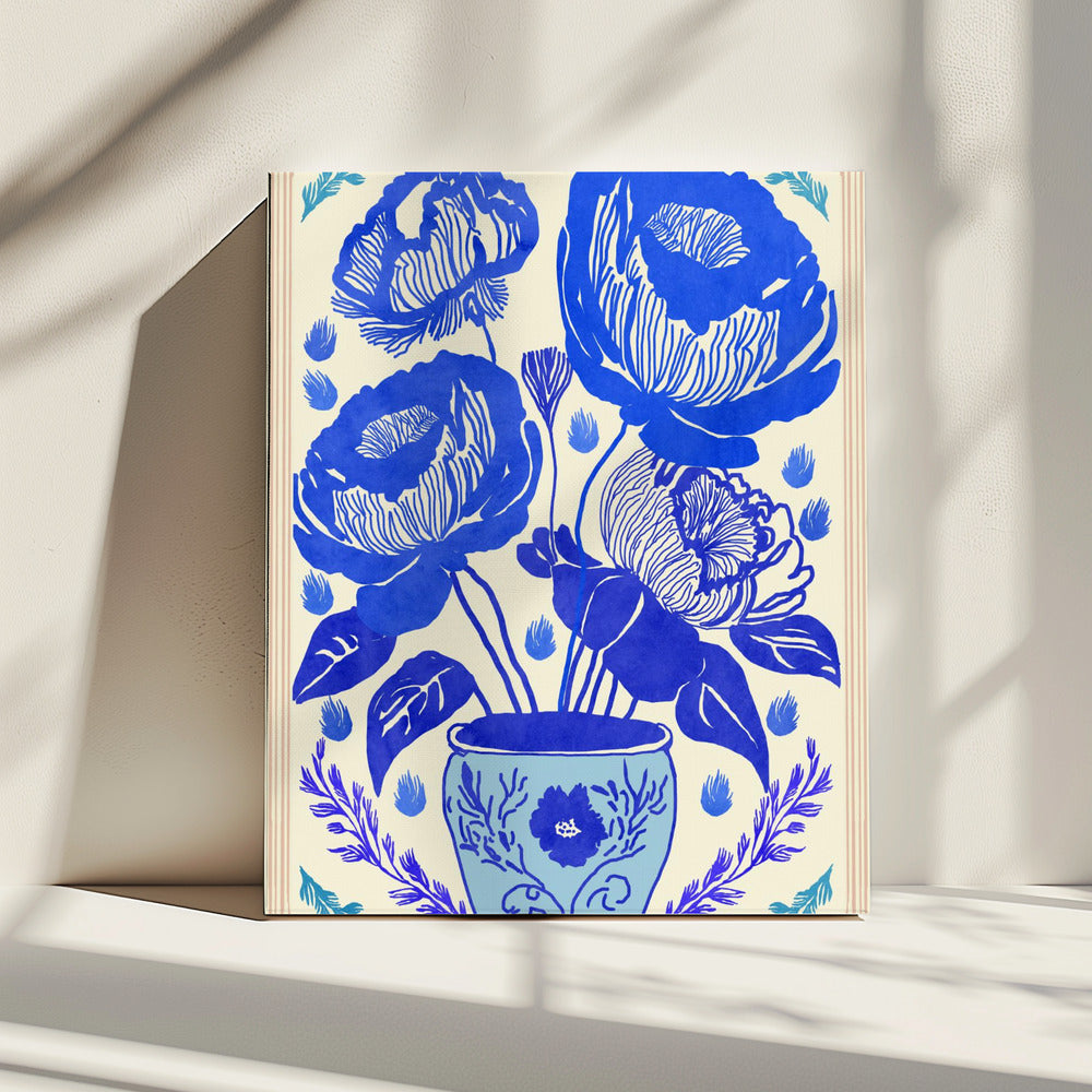 Blue Blossom Vase | Canvas