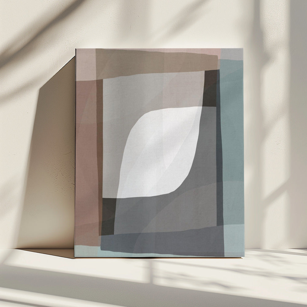 Geometric Shapes and Muted Earth Tones | Canvas