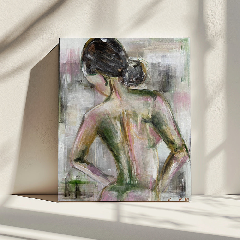 A Woman Portrait from Behind | Canvas