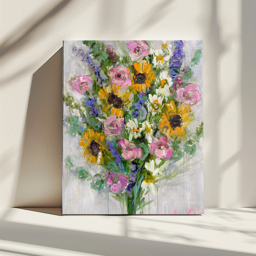Vibrant Sunflowers Bouquet | Canvas
