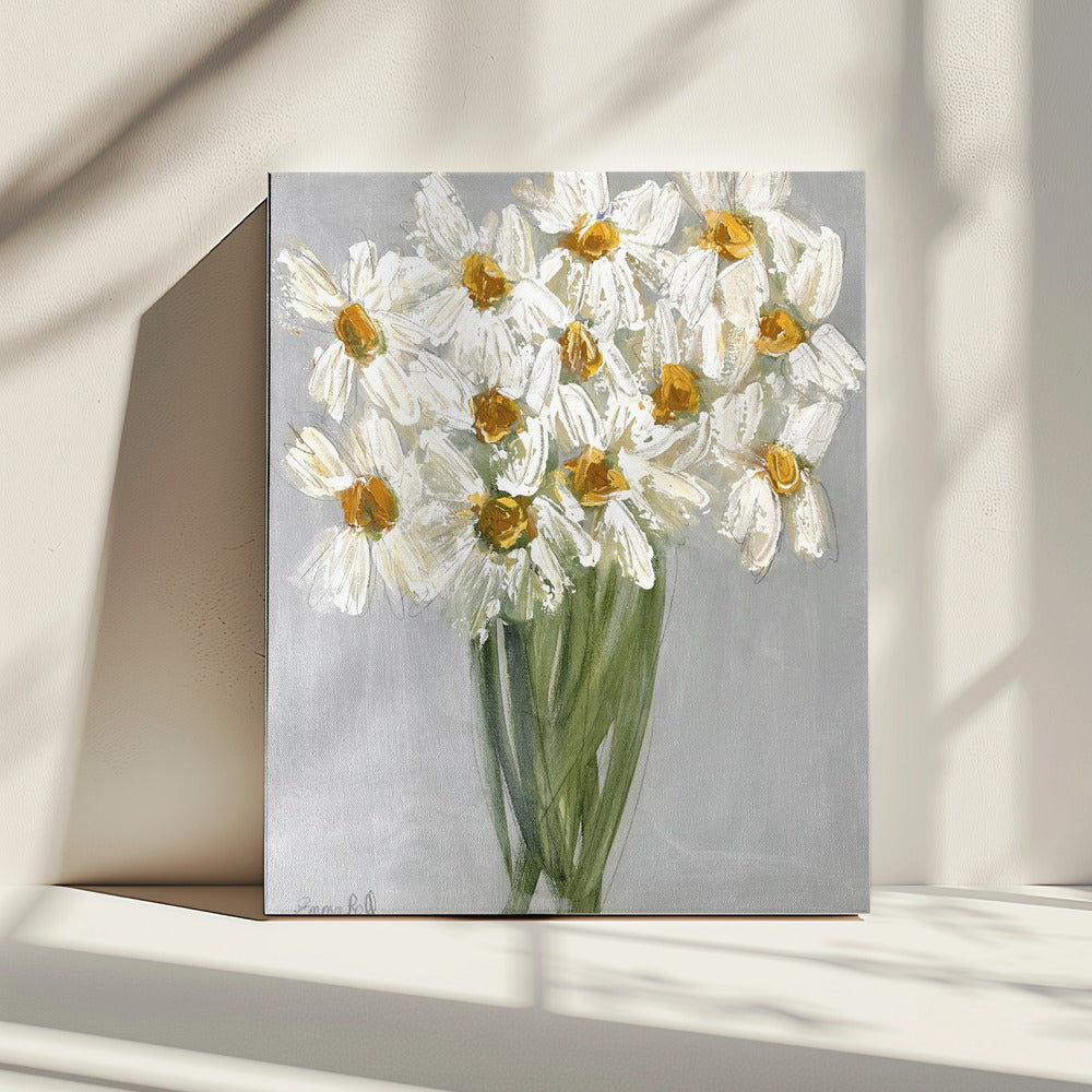 Delicate Bouquet of Daisies | Canvas