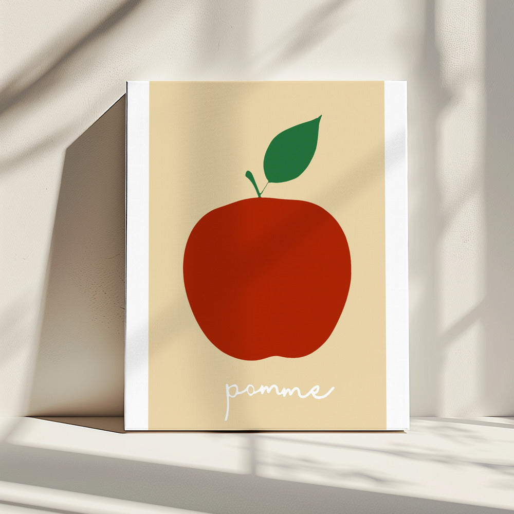 La Pomme (Bright Red) | Canvas