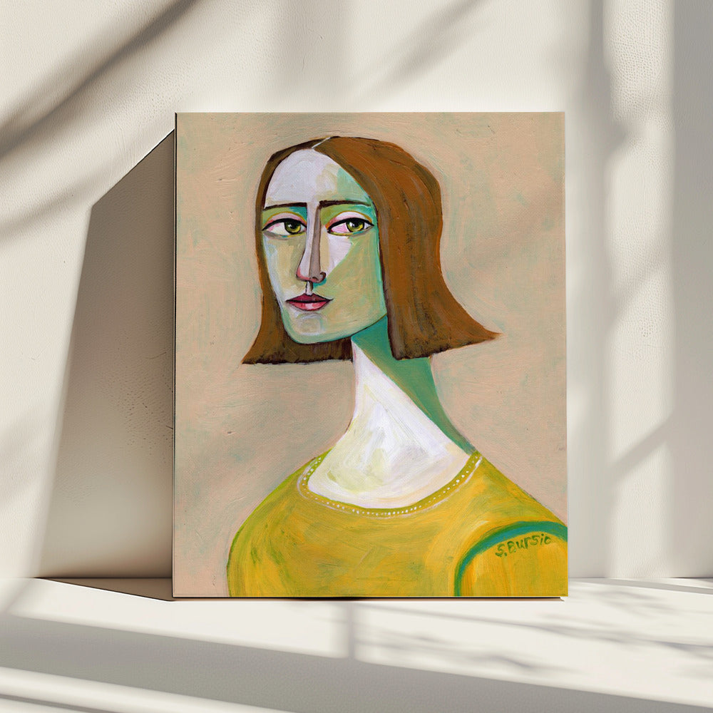 Brunette Lady with the Look | Canvas