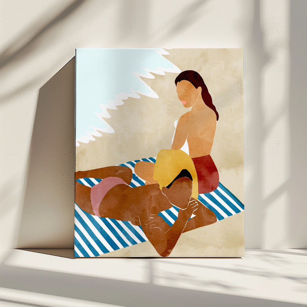 Minimalist Beach Scene | Canvas
