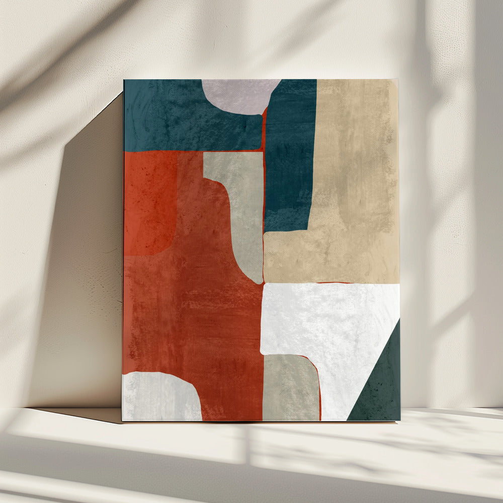 Earth and Tide Interlock | Canvas