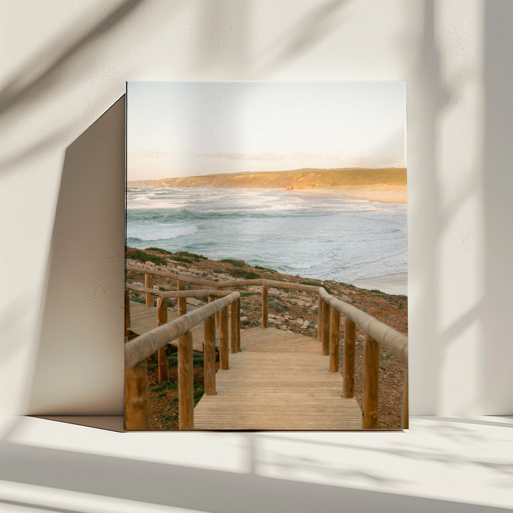 Serene Coastal Landscape At Sunset | Canvas