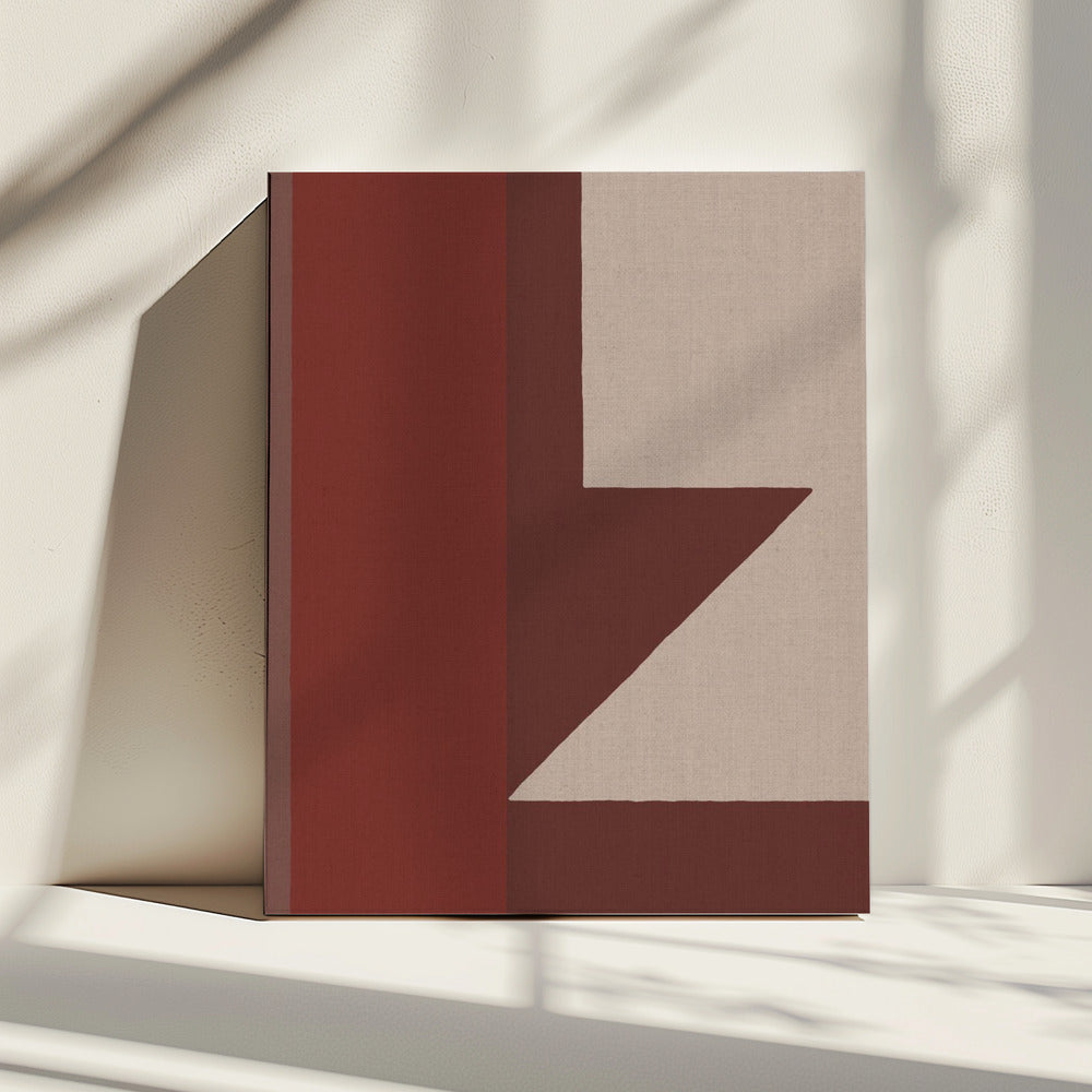 Red Geometric Composition | Canvas