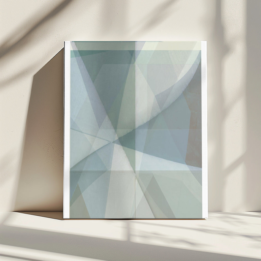 Soft Pastel Shades Forming Geometric Shapes | Canvas