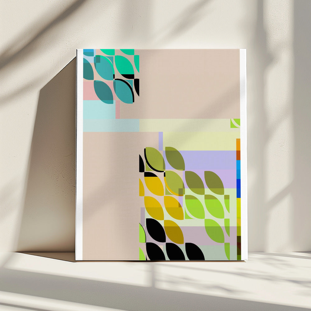 Colorful Leaf Like Shapes | Canvas