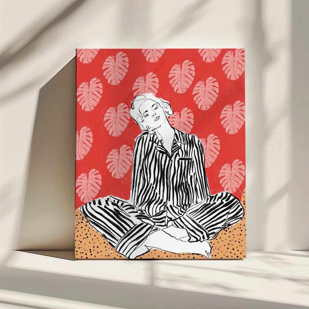 Serenity In Stripes | Canvas