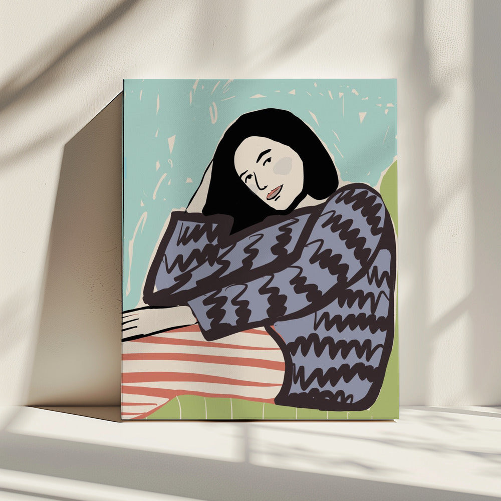 Lady SITTING | Canvas