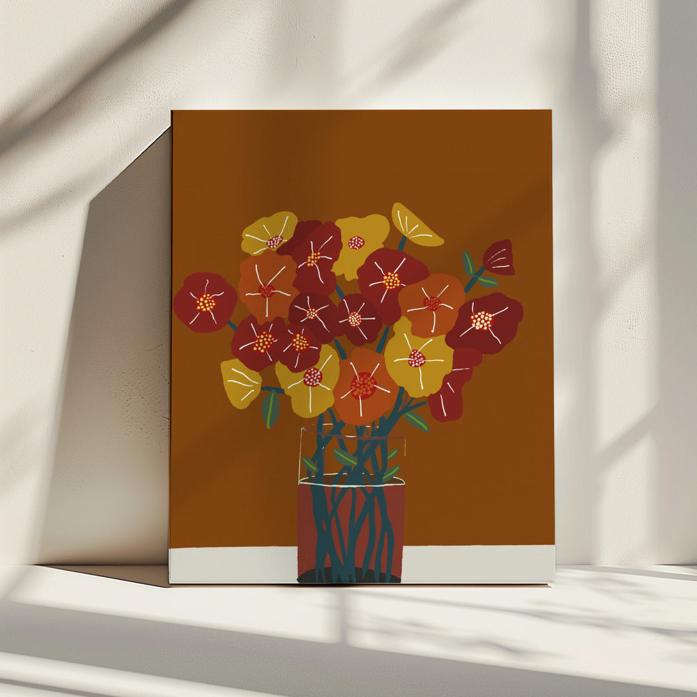 Floral flowers in vase | Canvas