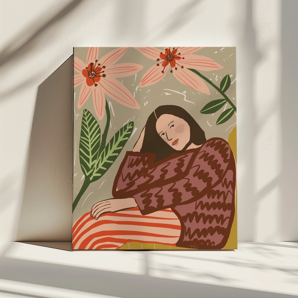 Lady sitting | Canvas