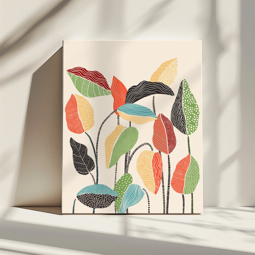 Happy Leaves | Canvas