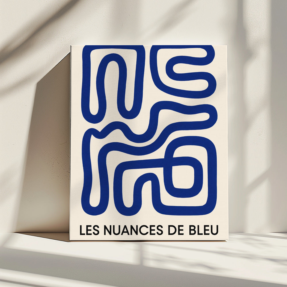 Blue Maze Flow | Canvas