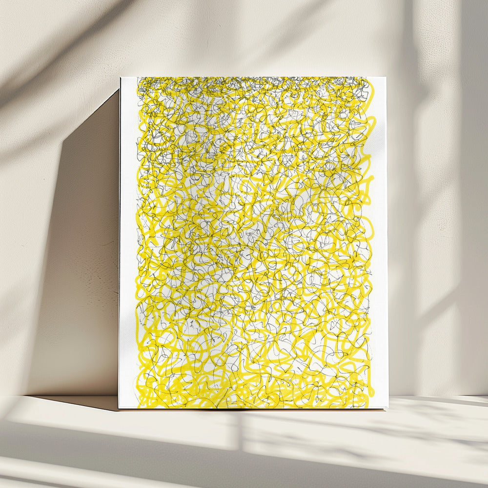 Yellow Lines and Thoughts | Canvas