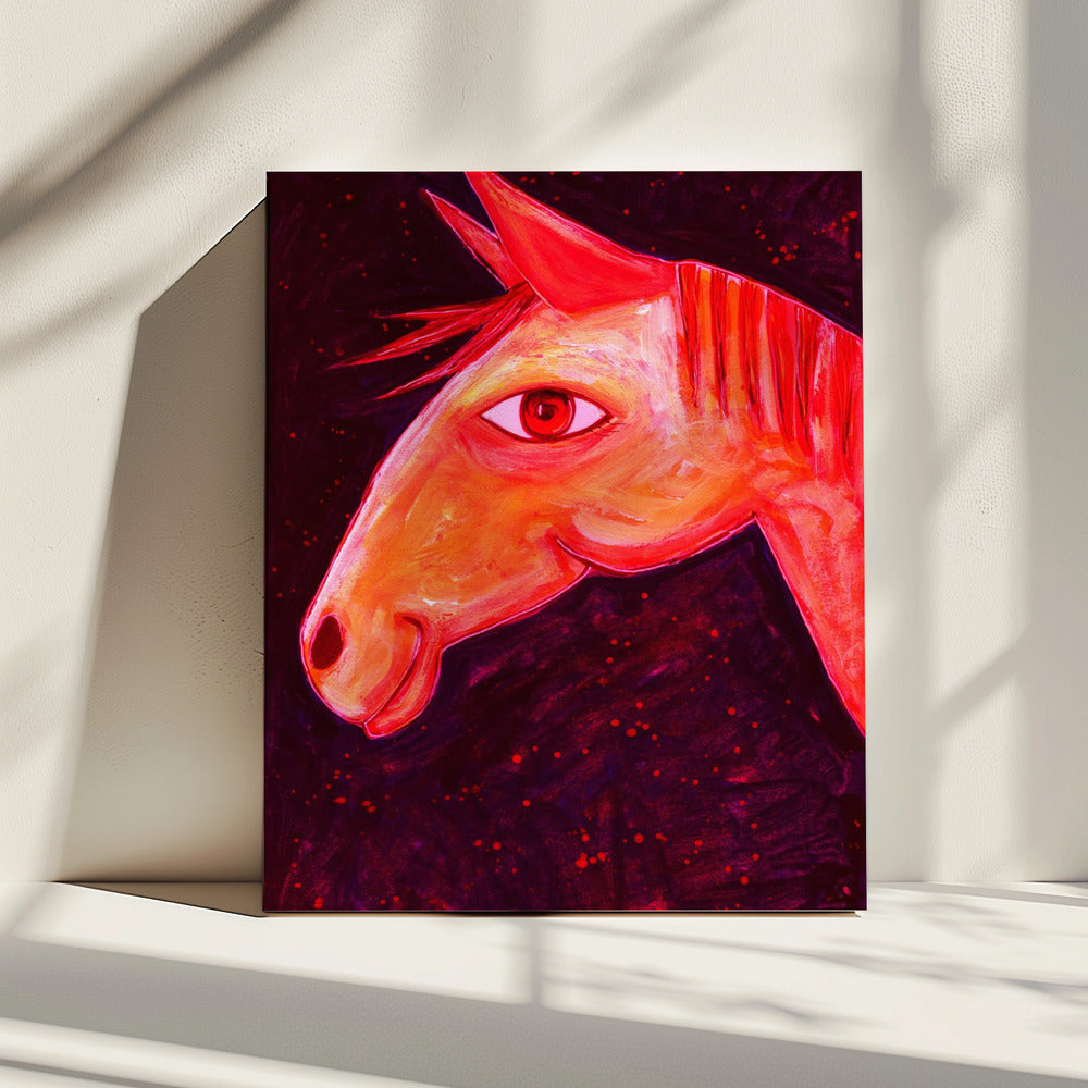 Dreaming of Horses Red | Canvas