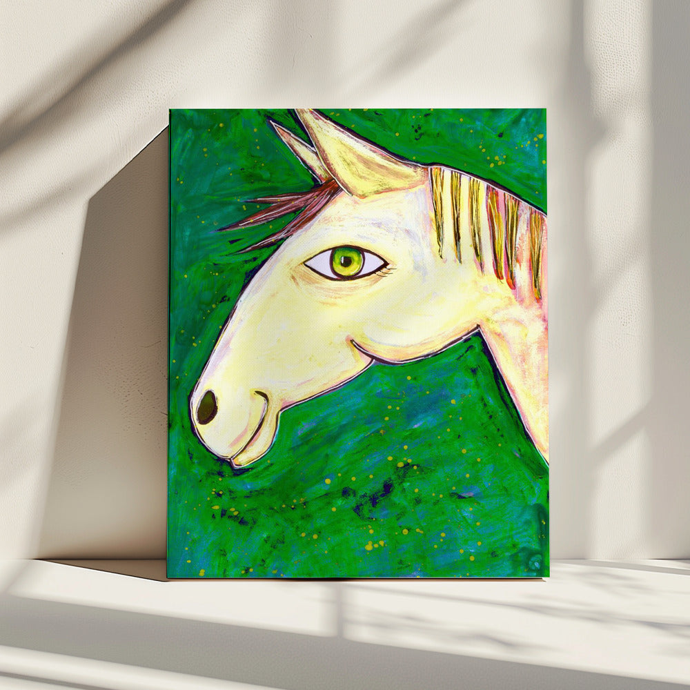 Dreaming of Horses Green | Canvas
