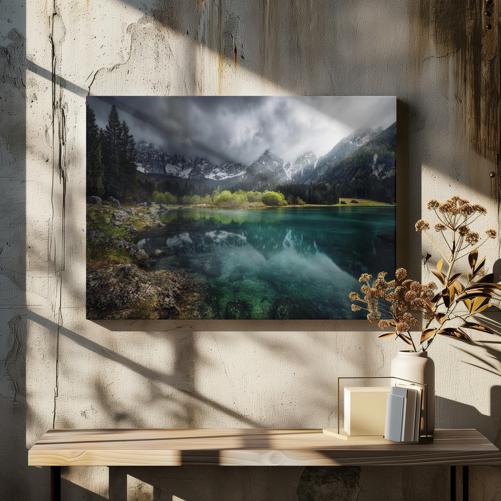 Azul turquesa. | Canvas