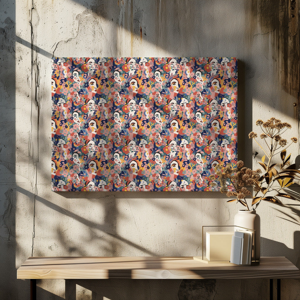 Floral Faces Harmony | Canvas