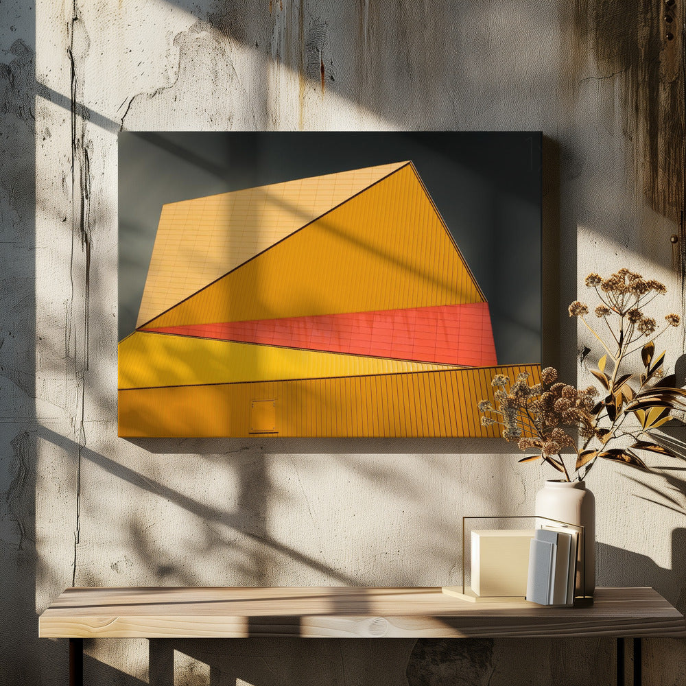 The yellow roof | Canvas