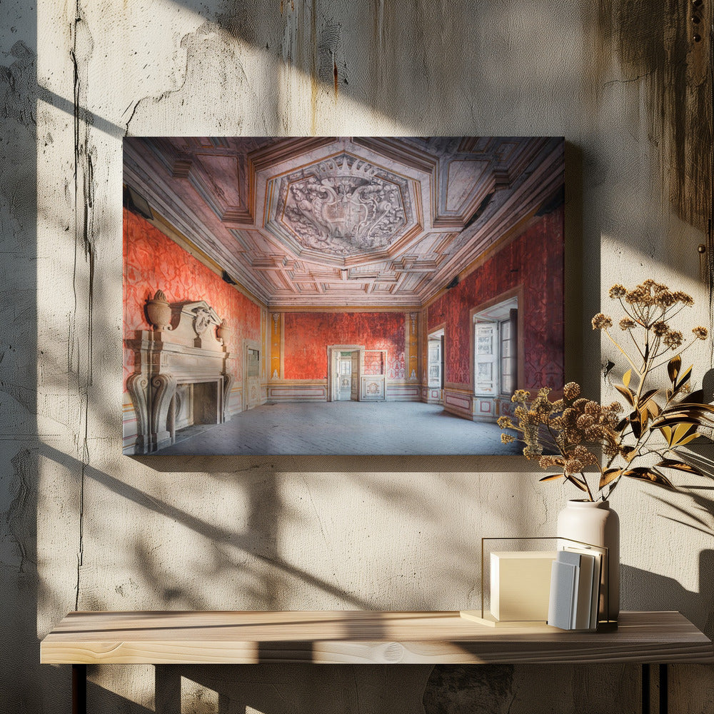 Abandoned Red Room | Canvas