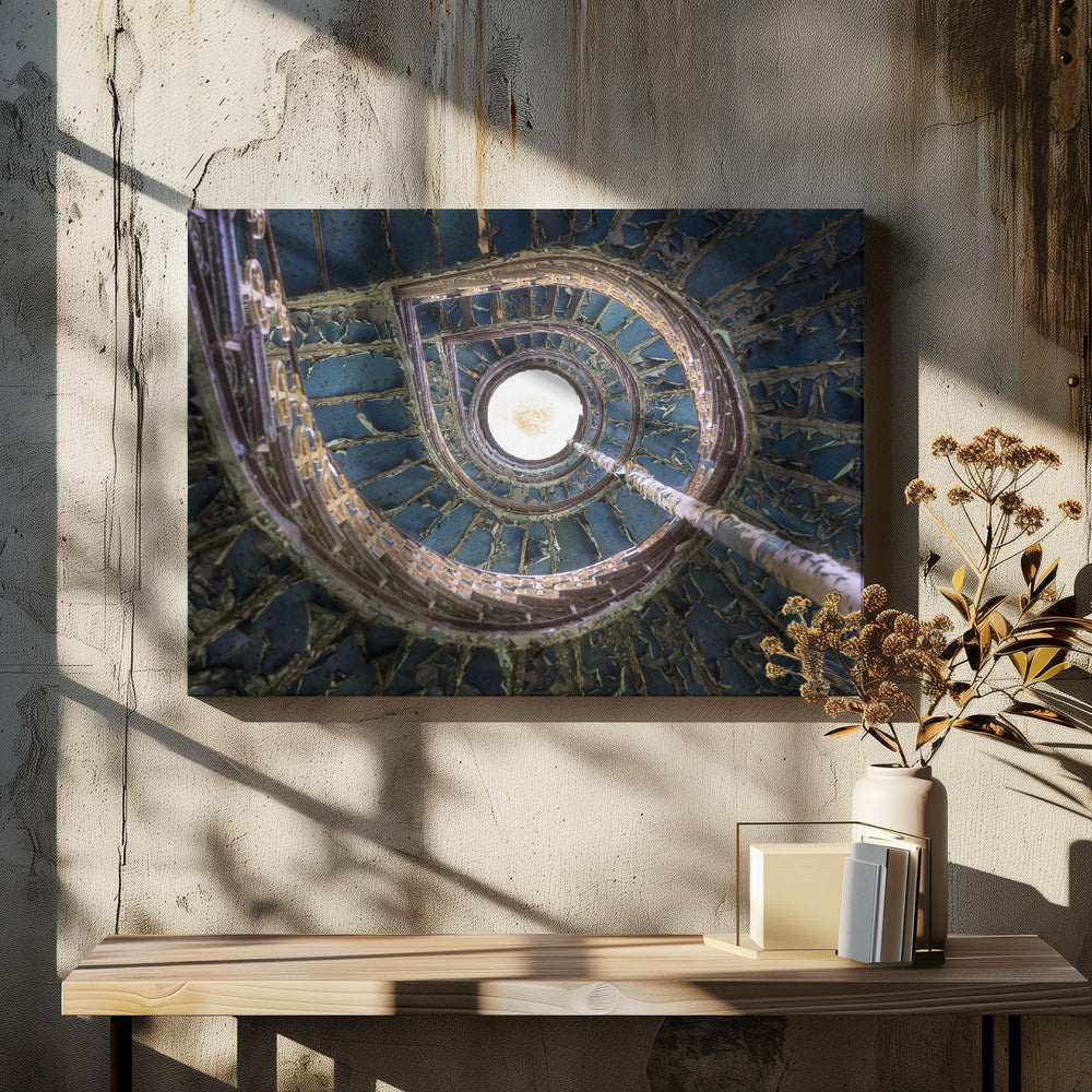 Blue Staircase | Canvas