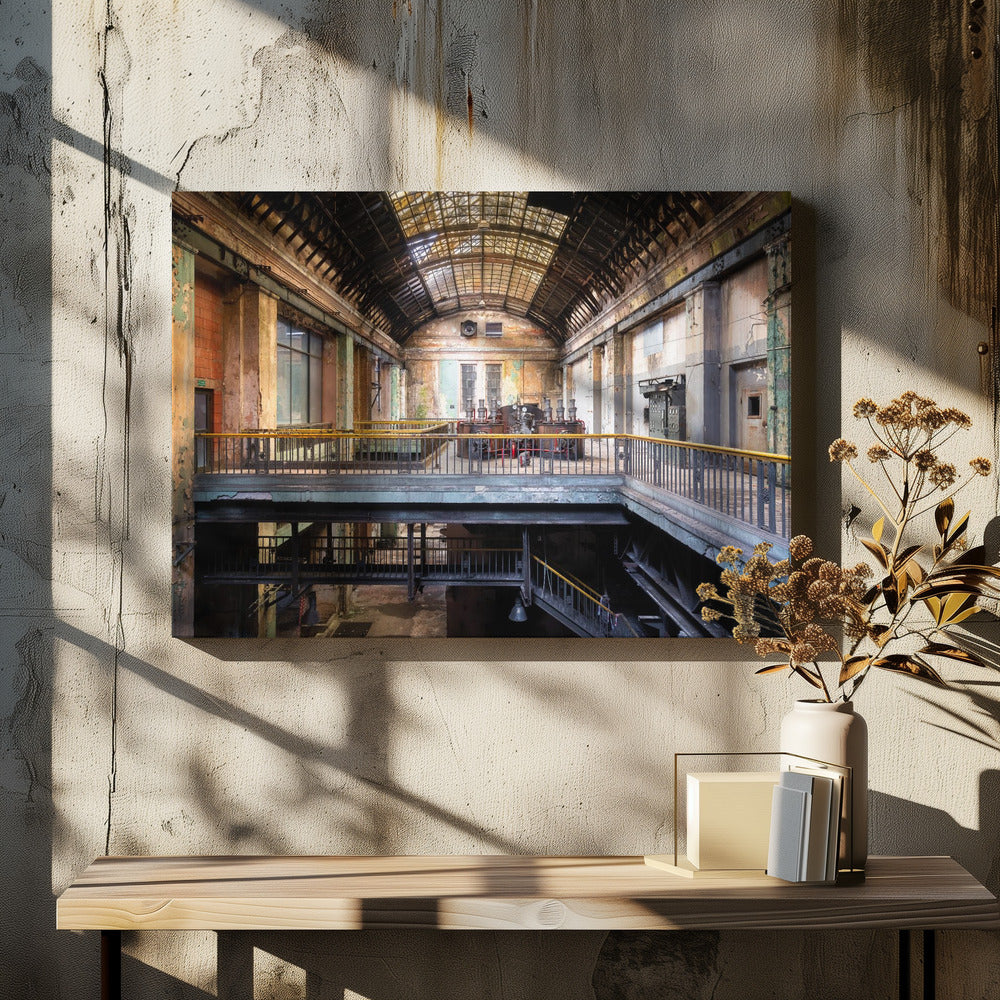 Industrial Hall in Decay | Canvas