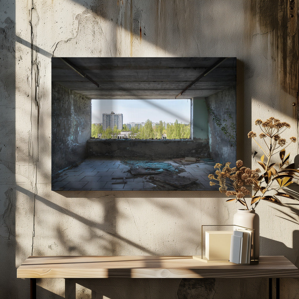 View at Pripyat in Chernobyl | Canvas
