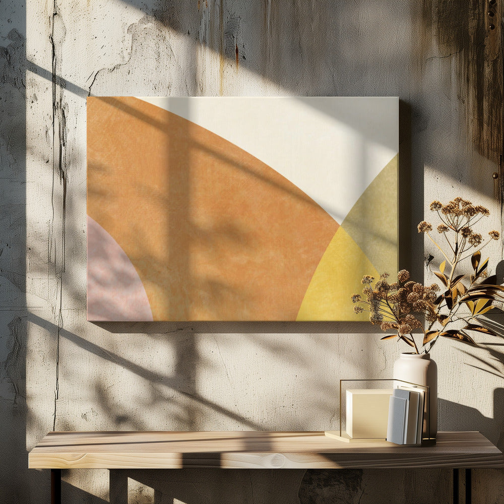 Aqua Shapes3 Kopie | Canvas