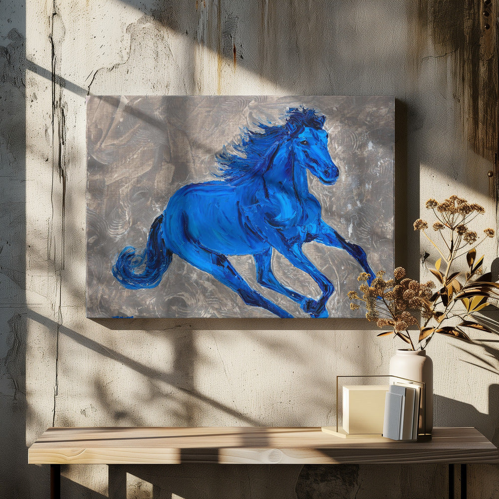 Blue Horse | Canvas