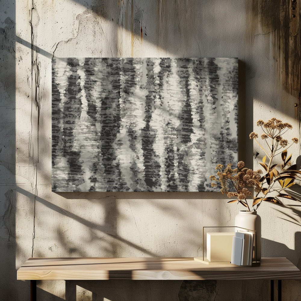 Monochrome Streaks | Canvas