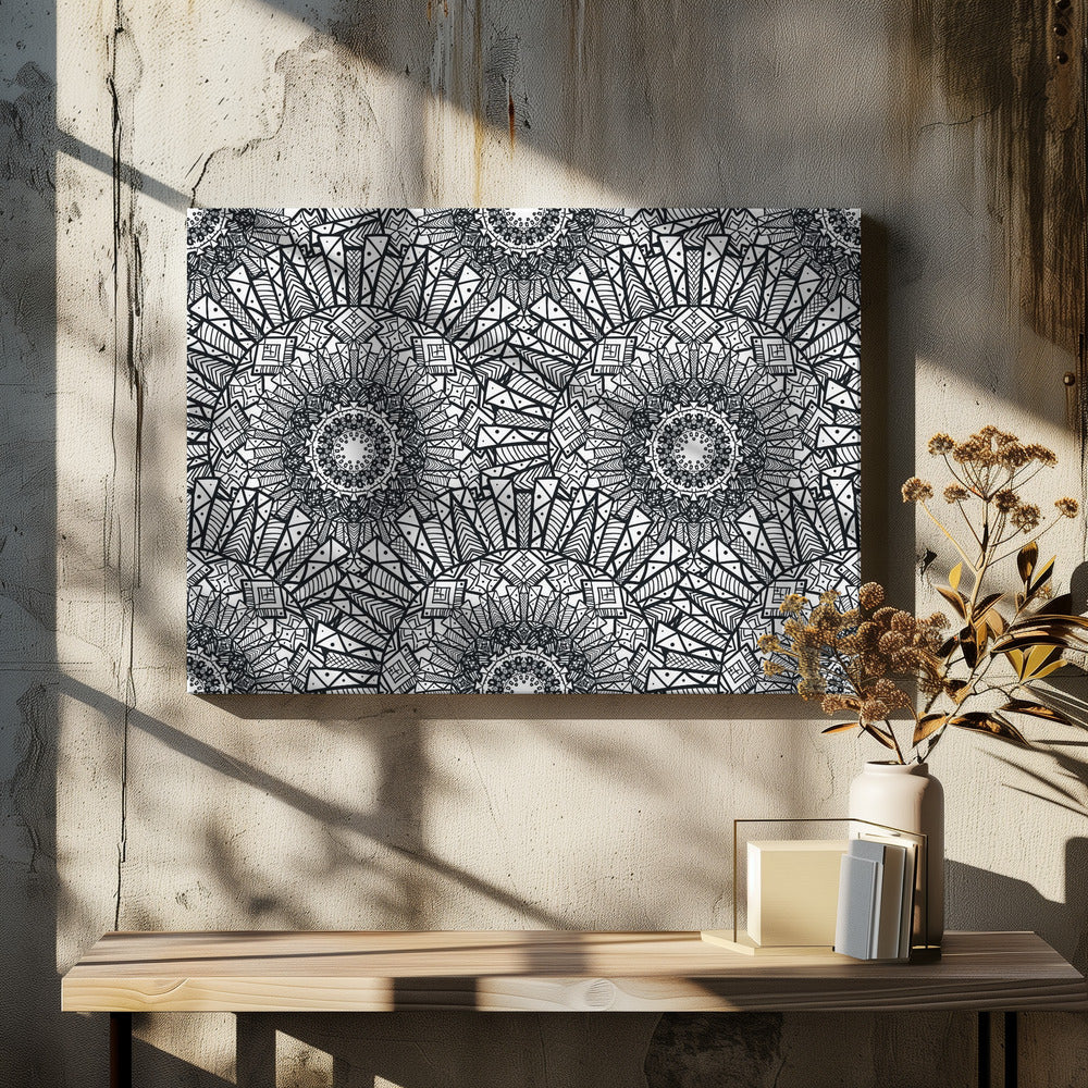 Abstract Mandala Line Art | Canvas