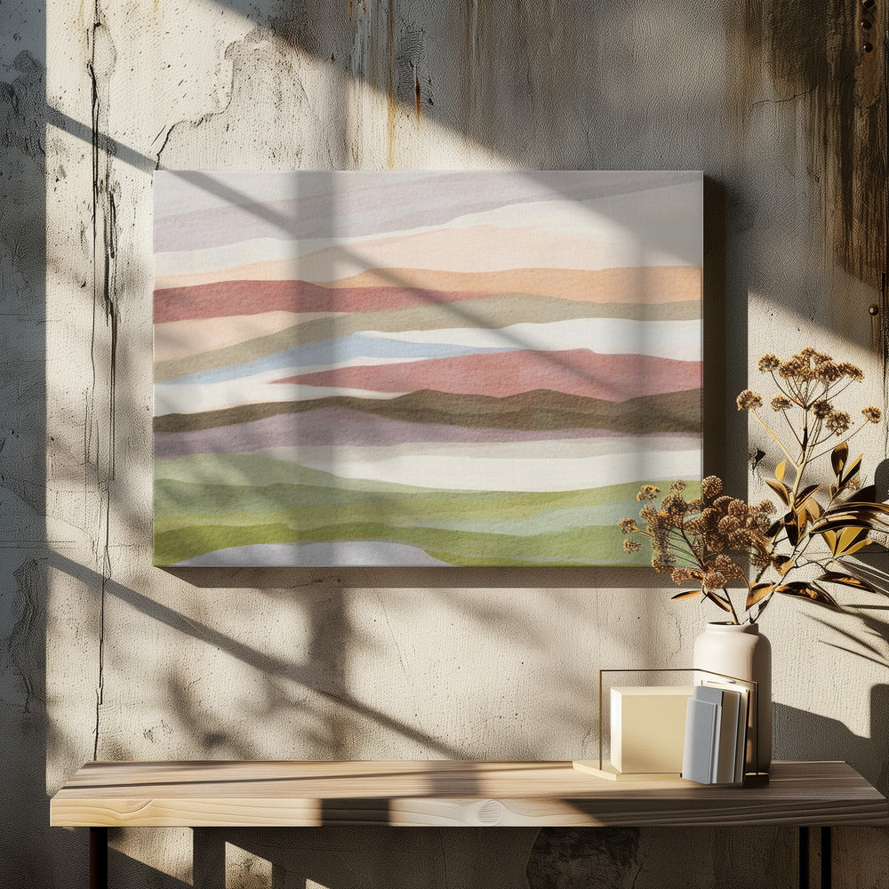 Abstract watercolor landscape | Canvas