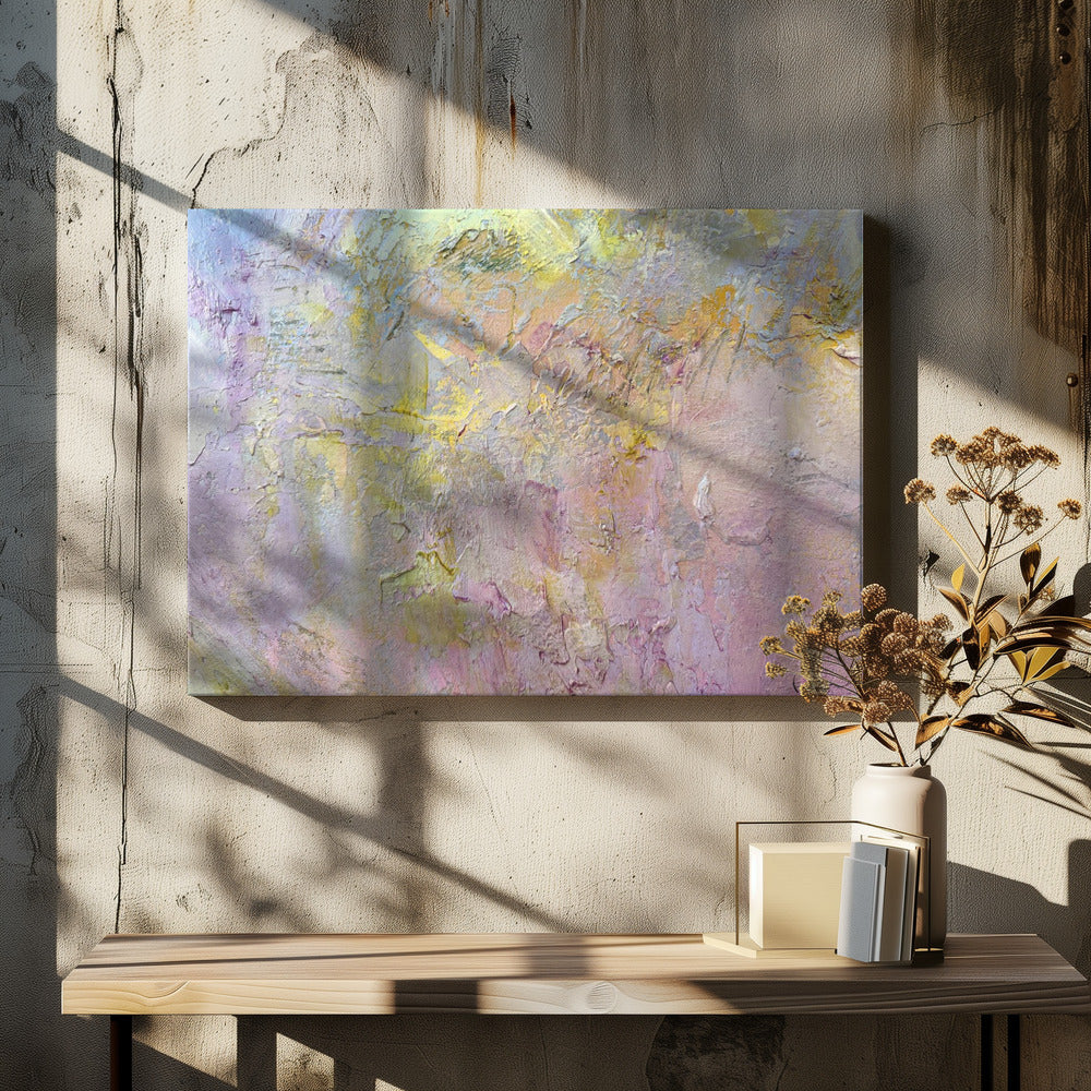 Gold and Pink Abstract | Canvas