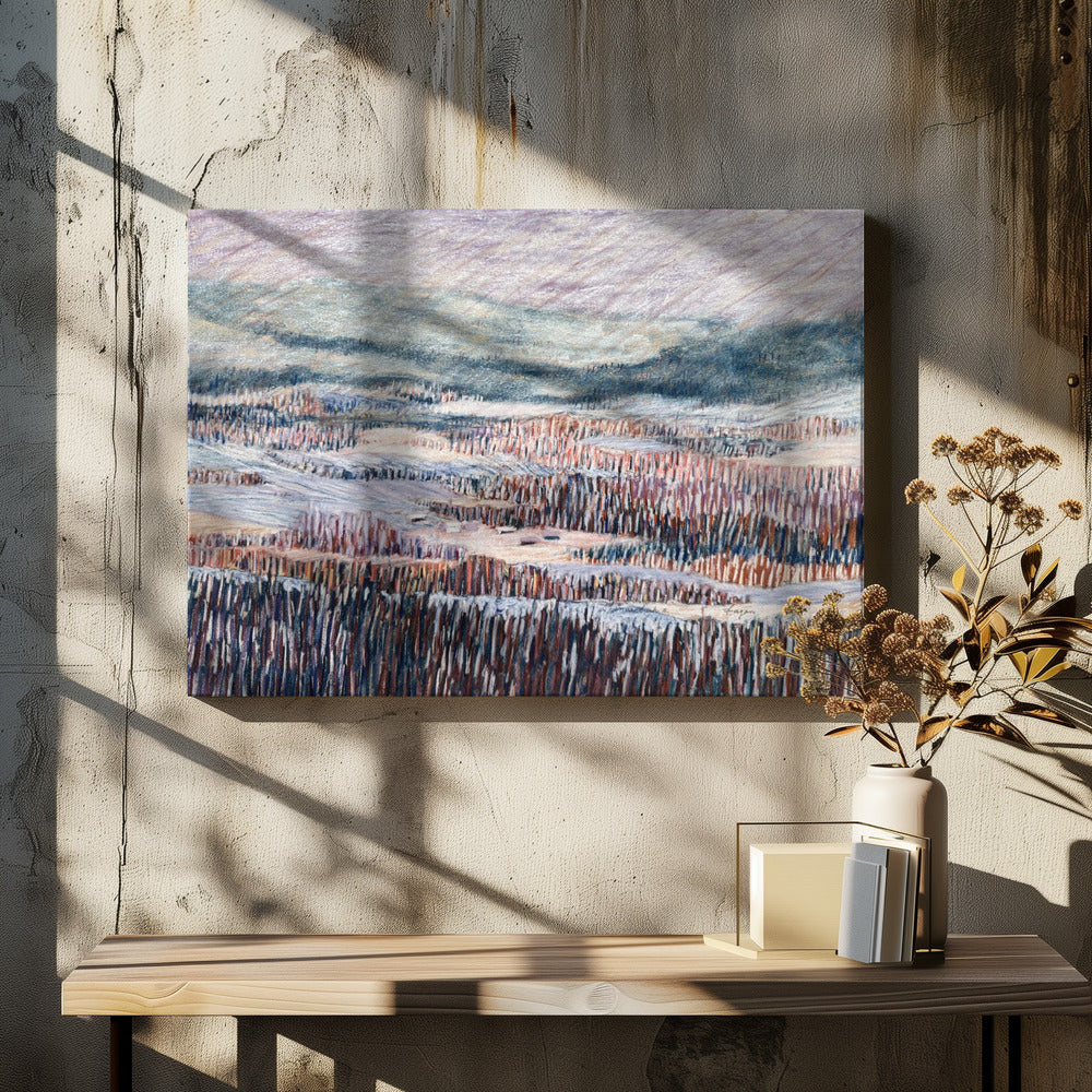 Winter landscape Tapestry | Canvas