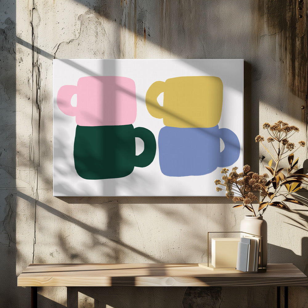 Colorful Coffee Mugs | Canvas