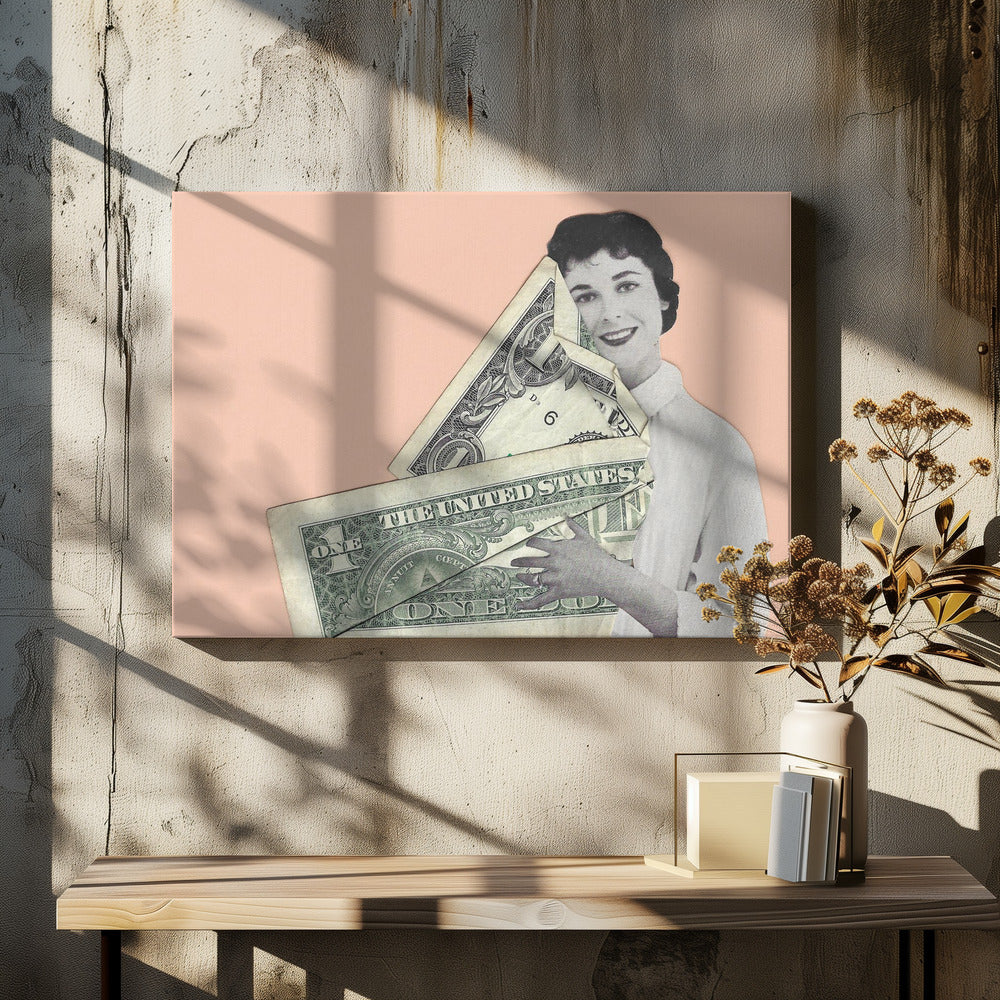 Cash Embrace | Canvas