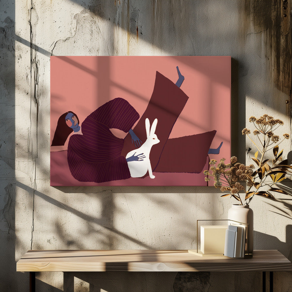 Rabbit lover | Canvas