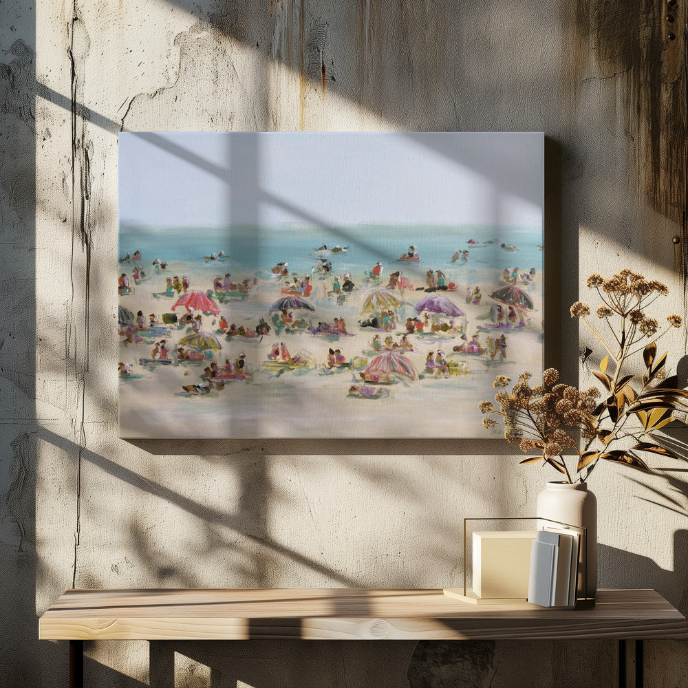 Impressionist Beach Scene | Canvas