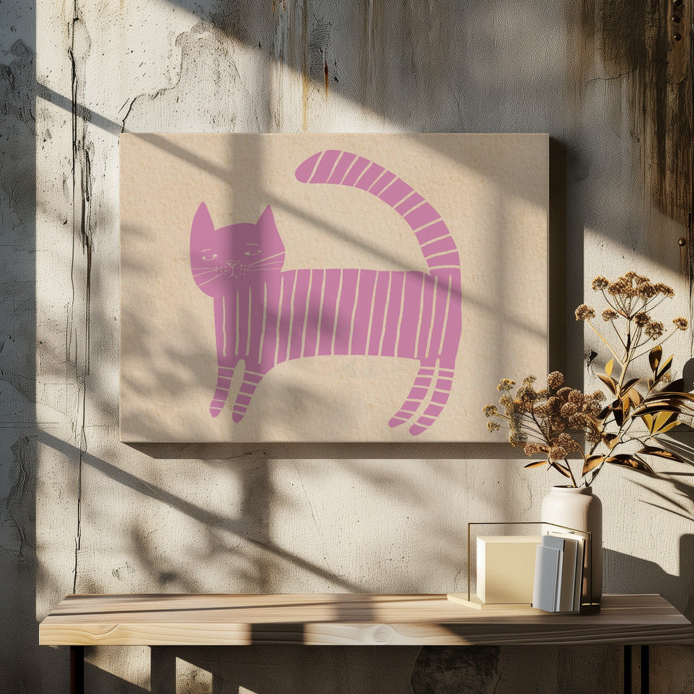 Pinkcat nursery | Canvas