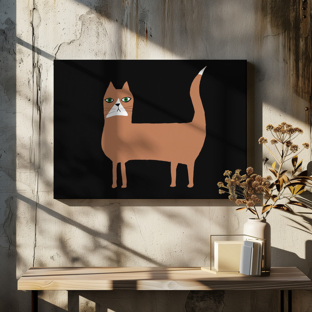 Cat ginger orange | Canvas