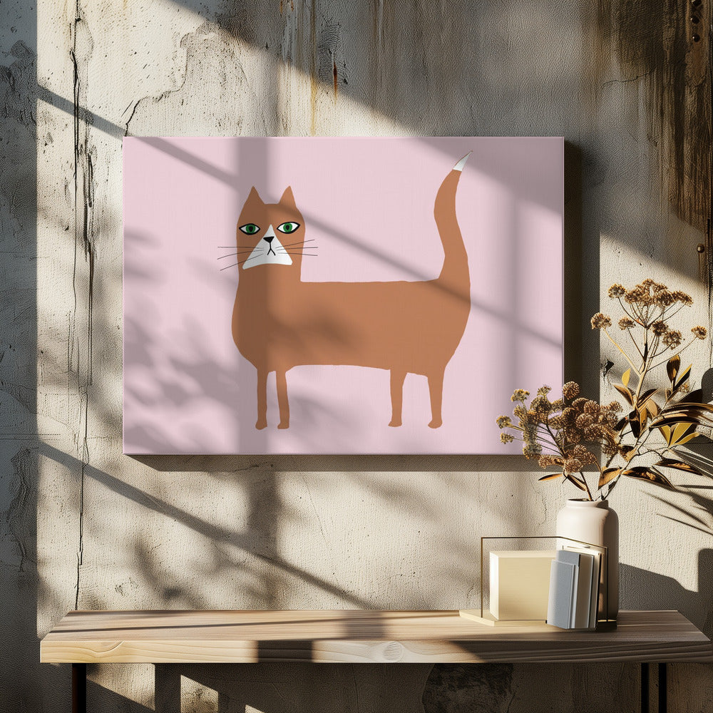 Cat ginger orange | Canvas