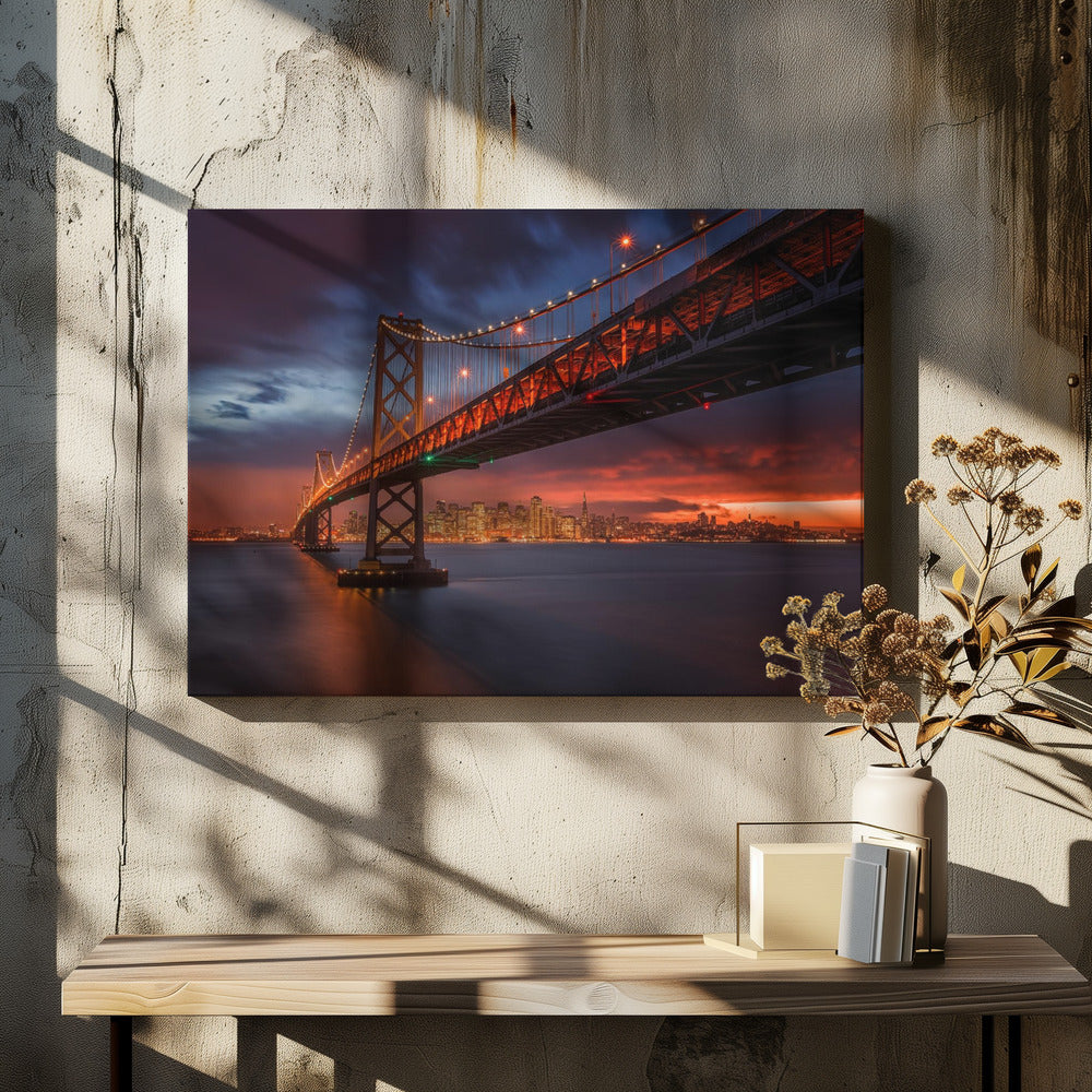 Bay Bridge at Night | Canvas