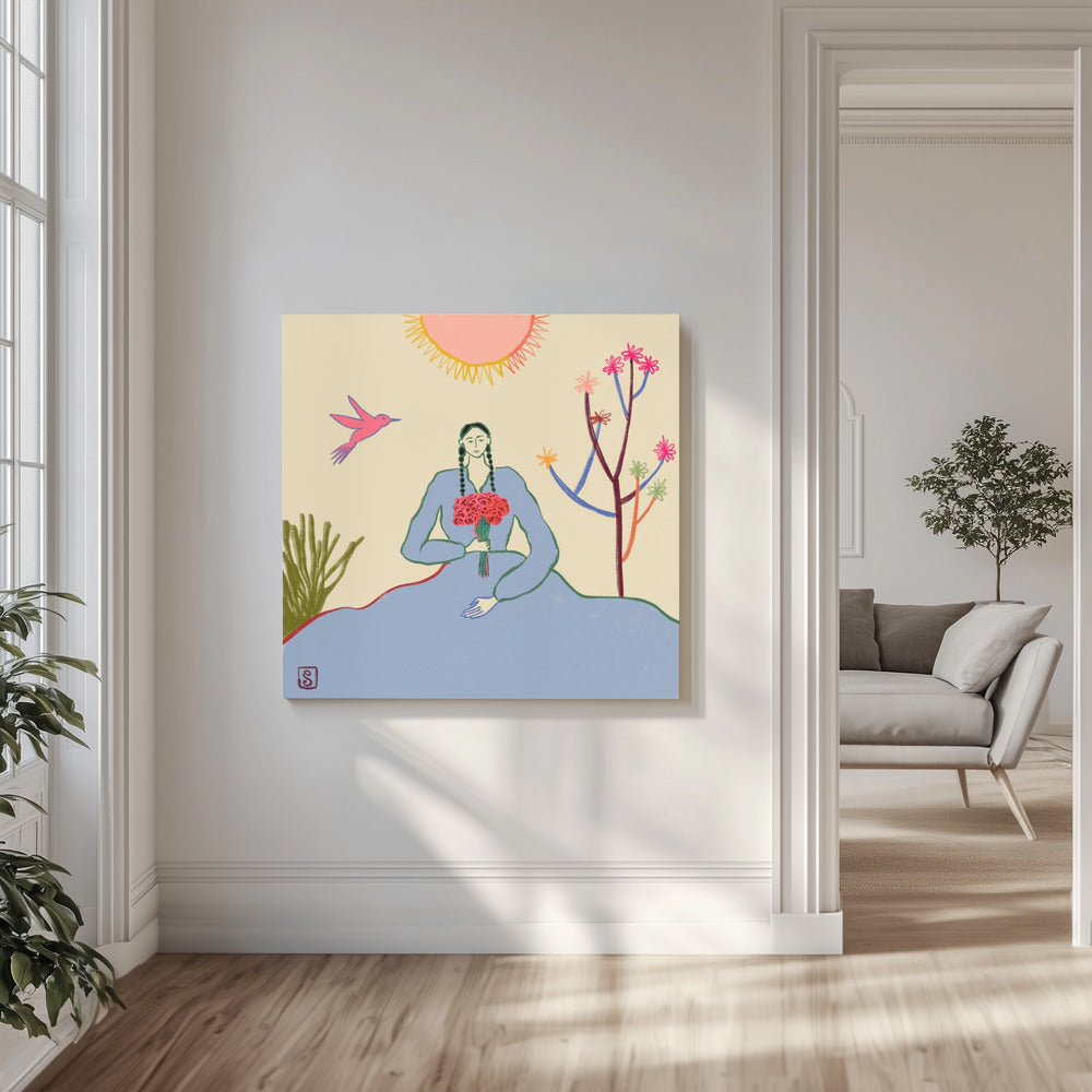 Serene Blossom's Embrace | Canvas