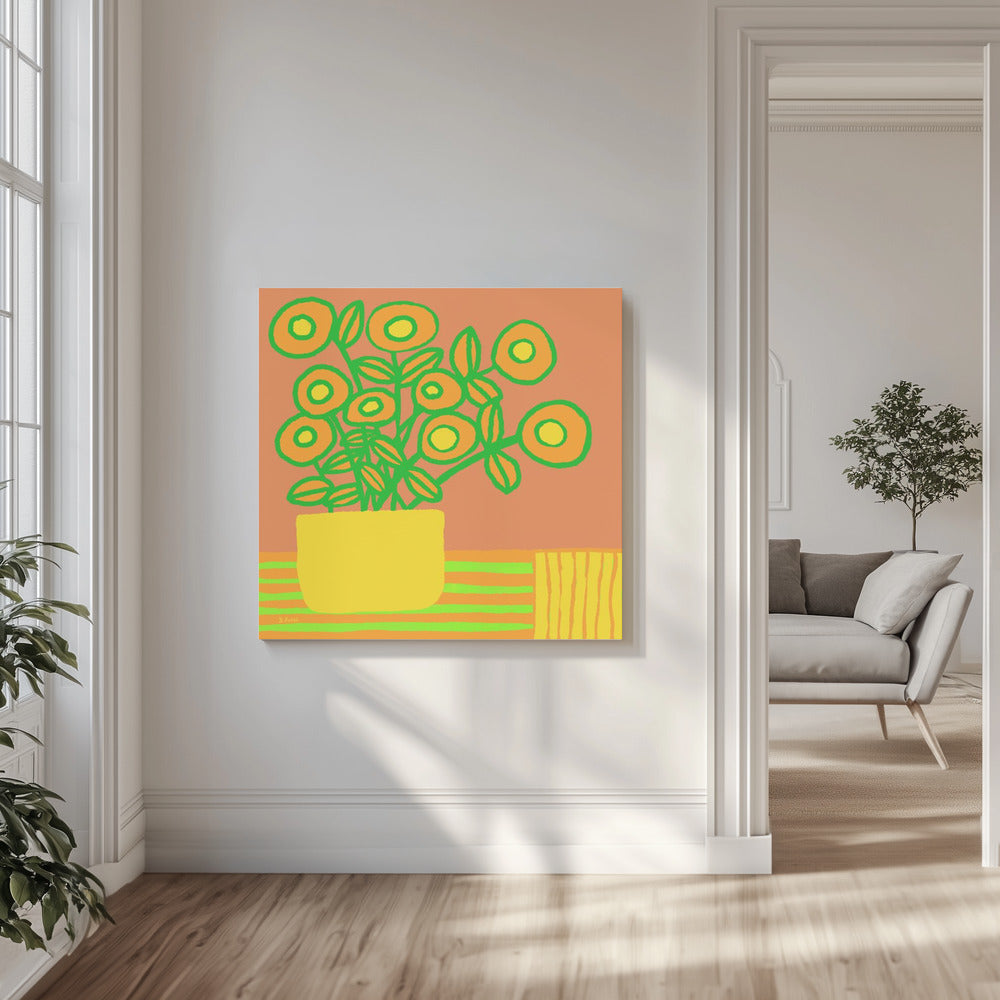 Flowers on table | Canvas